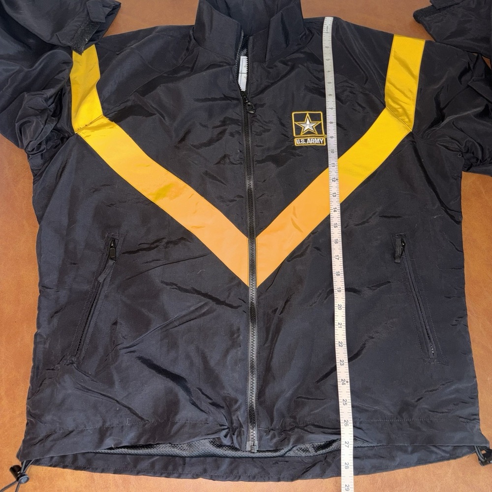 U.S. Army Physical Fitness Uniform (APFU) Jacket Signature Black & Gold Size: M - Picture 8 of 8